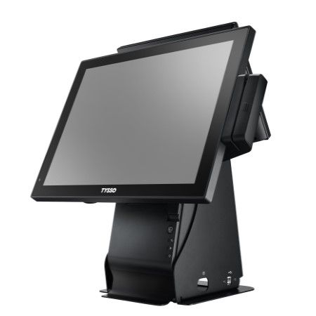 15 inç All-in-One POS Sistemi Donanımı - MSR ve 2. Ekranlı 15 inç All-in-One POS Sistemi